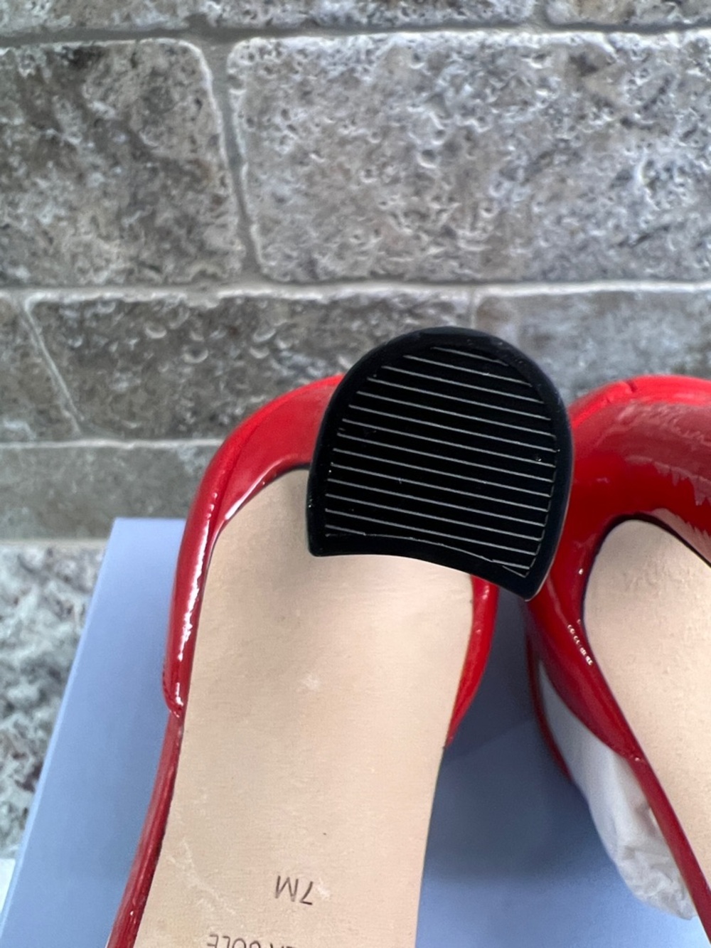 ANTONIO MELANI Red Patent and Black Snake-Print Ankle-Strap Heels - Picture 4 of 6